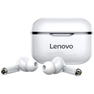Lenovo LP1 Draadloze Oortjes - True Touch Control TWS Oordopjes Bluetooth 5.0 Wireless Buds Earphones Oortelefoon Grijs Lenovo LP1 Draadloze Oortjes - True Touch Control TWS Oordopjes Bluetooth 5.0 Wireless Buds Earphones Oortelefoon Grijs