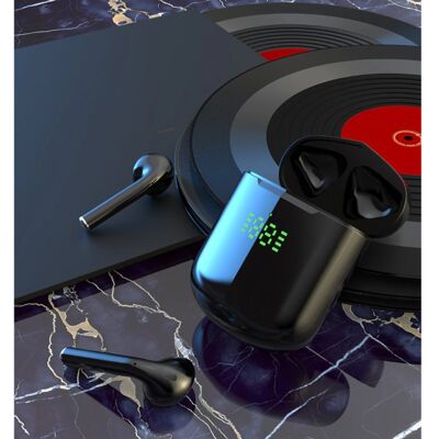 Kusdo Draadloze Bluetooth Oortjes - True Touch Control Oordopjes TWS Earphones Oortelefoon - Qi Draadloos Opladen - Zwart Kusdo Draadloze Bluetooth Oortjes - True Touch Control Oordopjes TWS Earphones Oortelefoon - Qi Draadloos Opladen - Zwart