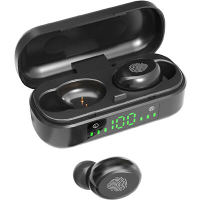 BLZK V8 Draadloze Oortjes - True Touch Control TWS Oordopjes Bluetooth 5.0 Wireless Ear Buds Earphones Oortelefoon Zwart BLZK V8 Draadloze Oortjes - True Touch Control TWS Oordopjes Bluetooth 5.0 Wireless Ear Buds Earphones Oortelefoon Zwart