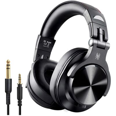 OneOdio Fusion A70 Studio Bluetooth Koptelefoon met 6.35mm en 3.5mm AUX Aansluiting - Headset met Microfoon DJ Headphones OneOdio Fusion A70 Studio Bluetooth Koptelefoon met 6.35mm en 3.5mm AUX Aansluiting - Headset met Microfoon DJ Headphones