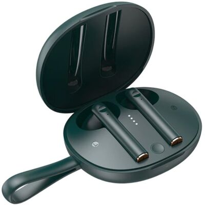 Baseus W05 Draadloze Oortjes - Qi Draadloos Opladen - True Touch Control TWS Bluetooth 5.0 Earphones Earbuds Oortelefoon Groen Baseus W05 Draadloze Oortjes - Qi Draadloos Opladen - True Touch Control TWS Bluetooth 5.0 Earphones Earbuds Oortelefoon Groen