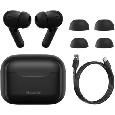 Baseus S1 Draadloze Oortjes - ANC True Touch Control TWS Bluetooth 5.0 Earphones Earbuds Oortelefoon Zwart Baseus S1 Draadloze Oortjes - ANC True Touch Control TWS Bluetooth 5.0 Earphones Earbuds Oortelefoon Zwart