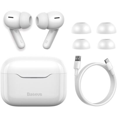 Baseus S1 Draadloze Oortjes - ANC True Touch Control TWS Bluetooth 5.0 Earphones Earbuds Oortelefoon Wit Baseus S1 Draadloze Oortjes - ANC True Touch Control TWS Bluetooth 5.0 Earphones Earbuds Oortelefoon Wit