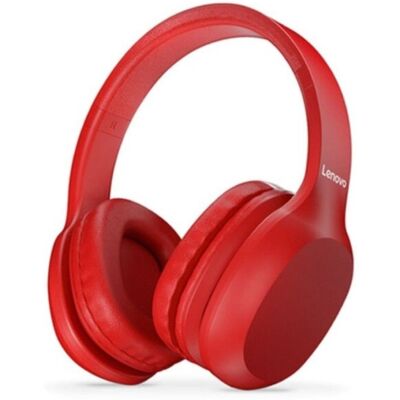 Lenovo HD100 Bluetooth Koptelefoon met AUX Aansluiting - Headset met Microfoon DJ Headphones Rood Lenovo HD100 Bluetooth Koptelefoon met AUX Aansluiting - Headset met Microfoon DJ Headphones Rood