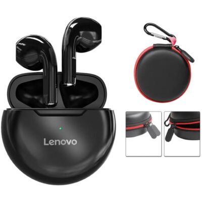 Lenovo HT38 Draadloze Oortjes met Opbergtasje - Touch Control Oordopjes TWS Bluetooth 5.0 Earphones Earbuds Oortelefoon Zwart Lenovo HT38 Draadloze Oortjes met Opbergtasje - Touch Control Oordopjes TWS Bluetooth 5.0 Earphones Earbuds Oortelefoon Zwart