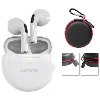 Lenovo HT38 Draadloze Oortjes met Opbergtasje - Touch Control Oordopjes TWS Bluetooth 5.0 Earphones Earbuds Oortelefoon Wit Lenovo HT38 Draadloze Oortjes met Opbergtasje - Touch Control Oordopjes TWS Bluetooth 5.0 Earphones Earbuds Oortelefoon Wit
