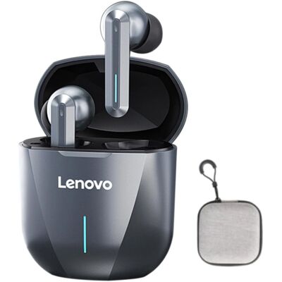 Lenovo XG01 Draadloze Gaming Oortjes met Opbergtasje - Smart Touch Oordopjes TWS Bluetooth 5.0 Earphones Earbuds Oortelefoon Zilver Lenovo XG01 Draadloze Gaming Oortjes met Opbergtasje - Smart Touch Oordopjes TWS Bluetooth 5.0 Earphones Earbuds Oortelefoon Zilver