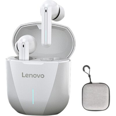 Lenovo XG01 Draadloze Gaming Oortjes met Opbergtasje - Smart Touch Oordopjes TWS Bluetooth 5.0 Earphones Earbuds Oortelefoon Wit Lenovo XG01 Draadloze Gaming Oortjes met Opbergtasje - Smart Touch Oordopjes TWS Bluetooth 5.0 Earphones Earbuds Oortelefoon Wit