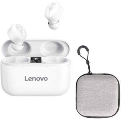 Lenovo HT18 Draadloze Oortjes met Opbergtasje en Ingebouwde Microfoon - Touch Control ANC Oordopjes TWS Bluetooth 5.0 Earphones Earbuds Oortelefoon Wit Lenovo HT18 Draadloze Oortjes met Opbergtasje en Ingebouwde Microfoon - Touch Control ANC Oordopjes TWS Bluetooth 5.0 Earphones Earbuds Oortelefoon Wit