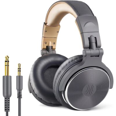 OneOdio Studio Koptelefoon met 6.35mm en 3.5mm AUX Aansluiting - Headset met Microfoon DJ Headphones Grijs OneOdio Studio Koptelefoon met 6.35mm en 3.5mm AUX Aansluiting - Headset met Microfoon DJ Headphones Grijs