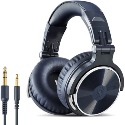 OneOdio Studio Koptelefoon met 6.35mm en 3.5mm AUX Aansluiting - Headset met Microfoon DJ Headphones Blauw OneOdio Studio Koptelefoon met 6.35mm en 3.5mm AUX Aansluiting - Headset met Microfoon DJ Headphones Blauw