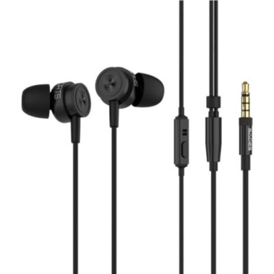 SADES Wings 10 Oordopjes met Microfoon - 3.5mm AUX Oortjes Wired Earphones Oortelefoon Zwart SADES Wings 10 Oordopjes met Microfoon - 3.5mm AUX Oortjes Wired Earphones Oortelefoon Zwart