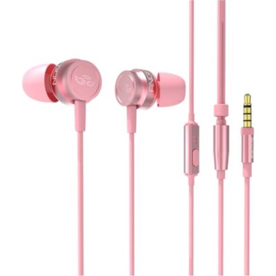 SADES Wings 10 Oordopjes met Microfoon - 3.5mm AUX Oortjes Wired Earphones Oortelefoon Roze SADES Wings 10 Oordopjes met Microfoon - 3.5mm AUX Oortjes Wired Earphones Oortelefoon Roze