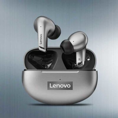 Lenovo LP5 Draadloze Oortjes - Touch Control Oordopjes TWS Bluetooth 5.0 Earphones Earbuds Oortelefoon Grijs Lenovo LP5 Draadloze Oortjes - Touch Control Oordopjes TWS Bluetooth 5.0 Earphones Earbuds Oortelefoon Grijs