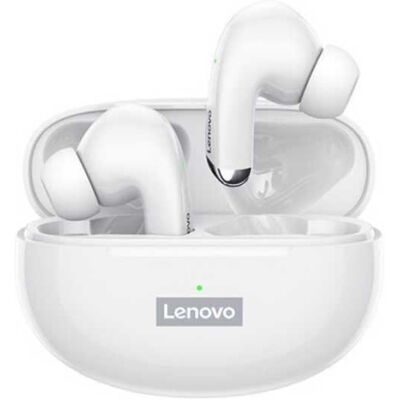 Lenovo LP5 Draadloze Oortjes - Touch Control Oordopjes TWS Bluetooth 5.0 Earphones Earbuds Oortelefoon Wit Lenovo LP5 Draadloze Oortjes - Touch Control Oordopjes TWS Bluetooth 5.0 Earphones Earbuds Oortelefoon Wit