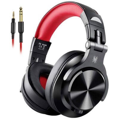 OneOdio A71 Gaming Studio DJ Koptelefoon met 6.35mm en 3.5mm AUX Aansluiting - Rood OneOdio A71 Gaming Studio DJ Koptelefoon met 6.35mm en 3.5mm AUX Aansluiting - Rood
