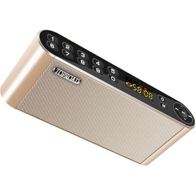 TOPROAD HiFi Draadloze Luidspreker Externe Speaker Wireless Bluetooth 3.0 Speaker Soundbar Box Goud TOPROAD HiFi Draadloze Luidspreker Externe Speaker Wireless Bluetooth 3.0 Speaker Soundbar Box Goud