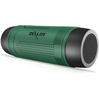 Zealot S1 Draadloze Luidspreker met Zaklamp voor Fiets - Soundbar Wireless Bluetooth 5.0 Speaker Box Groen Zealot S1 Draadloze Luidspreker met Zaklamp voor Fiets - Soundbar Wireless Bluetooth 5.0 Speaker Box Groen