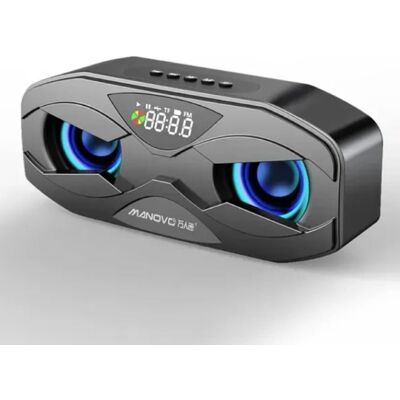 Manovo Draadloze Luidspreker - FM Radio Wekker Bluetooth 5.0 Soundbar - Zwart Manovo Draadloze Luidspreker - FM Radio Wekker Bluetooth 5.0 Soundbar - Zwart