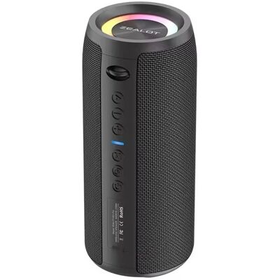 Zealot S51 Pro Draadloze Luidspreker - Bluetooth 5.2 TWS Boom Box 40W - Zwart Zealot S51 Pro Draadloze Luidspreker - Bluetooth 5.2 TWS Boom Box 40W - Zwart