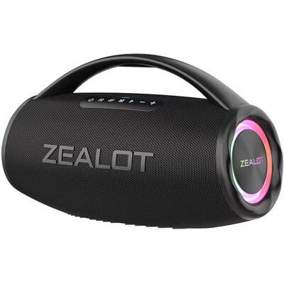Zealot S97 Draadloze Luidspreker met Handgreep - Bluetooth 5.2 TWS 80W RGB Boom Box - Zwart Zealot S97 Draadloze Luidspreker met Handgreep - Bluetooth 5.2 TWS 80W RGB Boom Box - Zwart