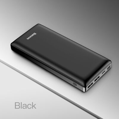 Baseus Externe 30.000mAh Powerbank Noodaccu Batterij Oplader Charger Zwart Baseus Externe 30.000mAh Powerbank Noodaccu Batterij Oplader Charger Zwart