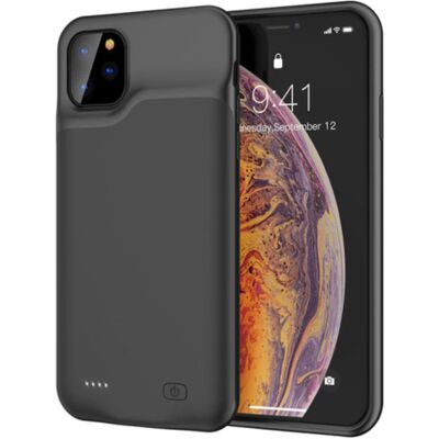 Stuff Certified® iPhone 11 Slim Powercase 6000mAh Powerbank Hoesje Oplader Batterij Cover Case Zwart Stuff Certified® iPhone 11 Slim Powercase 6000mAh Powerbank Hoesje Oplader Batterij Cover Case Zwart