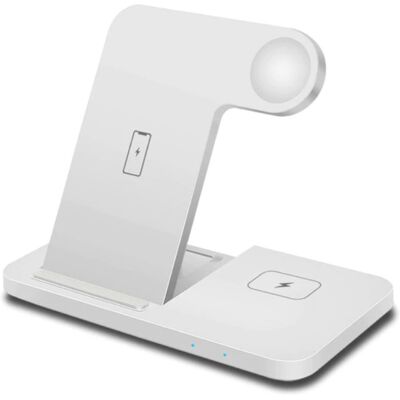 DCAE 3 in 1 Oplaadstation voor Apple iPhone / iWatch / AirPods - Charging Dock 15W Wireless Pad Wit DCAE 3 in 1 Oplaadstation voor Apple iPhone / iWatch / AirPods - Charging Dock 15W Wireless Pad Wit