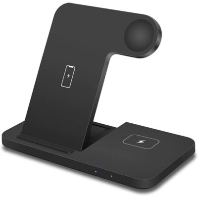 DCAE 3 in 1 Oplaadstation voor Apple iPhone / iWatch / AirPods - Charging Dock 15W Wireless Pad Zwart DCAE 3 in 1 Oplaadstation voor Apple iPhone / iWatch / AirPods - Charging Dock 15W Wireless Pad Zwart