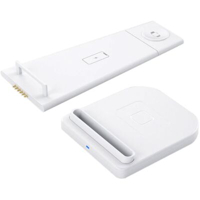 Linghuang 3 in 1 Opvouwbaar Oplaadstation voor Apple iPhone / iWatch / AirPods - Charging Dock 10W Wireless Pad Wit Linghuang 3 in 1 Opvouwbaar Oplaadstation voor Apple iPhone / iWatch / AirPods - Charging Dock 10W Wireless Pad Wit