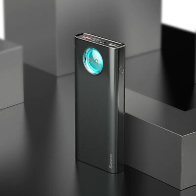 Baseus Powerbank met 5 Poorten en Quick Charge 3.0 - 20.000mAh LED Display Externe Noodaccu Batterij Oplader Charger Zwart Baseus Powerbank met 5 Poorten en Quick Charge 3.0 - 20.000mAh LED Display Externe Noodaccu Batterij Oplader Charger Zwart