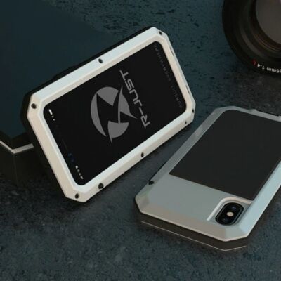R-JUST iPhone 6 Plus 360° Full Body Case Tank Hoesje + Screenprotector - Shockproof Cover Wit R-JUST iPhone 6 Plus 360° Full Body Case Tank Hoesje + Screenprotector - Shockproof Cover Wit