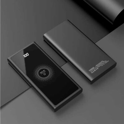 FLOVEME 10.000mAh Draadloze Qi Oplader + Powerbank - Quick Charge 4.0 Noodaccu Batterij Wireless Charger Pad Zwart FLOVEME 10.000mAh Draadloze Qi Oplader + Powerbank - Quick Charge 4.0 Noodaccu Batterij Wireless Charger Pad Zwart