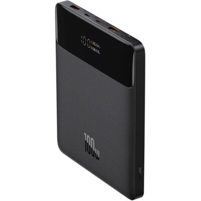 Baseus Powerbank 20.000mAh met 4 Oplaadpoorten - 100W PD Externe Noodaccu LED Display Batterij Oplader Charger Zwart Baseus Powerbank 20.000mAh met 4 Oplaadpoorten - 100W PD Externe Noodaccu LED Display Batterij Oplader Charger Zwart