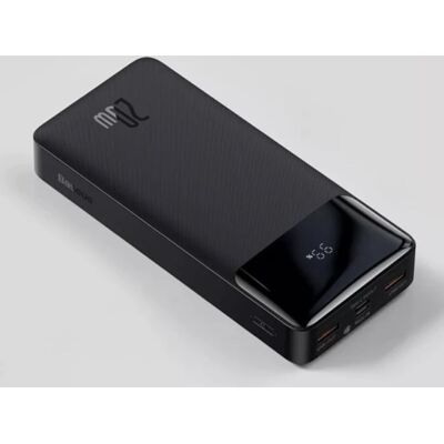 Baseus Powerbank 10.000mAh met 3 Oplaadpoorten - 20W PD Externe Noodaccu LED Display Batterij Oplader Charger Zwart Baseus Powerbank 10.000mAh met 3 Oplaadpoorten - 20W PD Externe Noodaccu LED Display Batterij Oplader Charger Zwart
