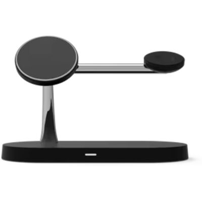 Stuff Certified® 3 in 1 Draadloos Qi Oplaadstation - Compatibel met Apple iPhone / iWatch / AirPods - Charging Dock 15W Oplader Nachtlampje - Zwart Stuff Certified® 3 in 1 Draadloos Qi Oplaadstation - Compatibel met Apple iPhone / iWatch / AirPods - Charging Dock 15W Oplader Nachtlampje - Zwart