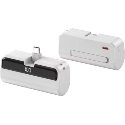 Stuff Certified® 10.000mAh Mini Capsule Powerbank voor USB-C - Noodaccu Batterij USB Type C Oplader - Wit Stuff Certified® 10.000mAh Mini Capsule Powerbank voor USB-C - Noodaccu Batterij USB Type C Oplader - Wit