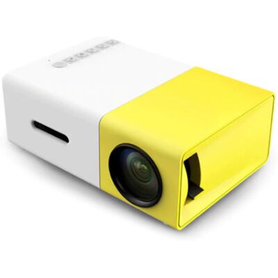Salange YG300 LED Projector - Mini Beamer Home Media Speler Geel Salange YG300 LED Projector - Mini Beamer Home Media Speler Geel