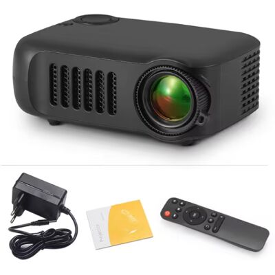 AUN A2000 Mini Projector - 1000 Lumen - Screen Mirroring Beamer Home Media Speler - Zwart AUN A2000 Mini Projector - 1000 Lumen - Screen Mirroring Beamer Home Media Speler - Zwart