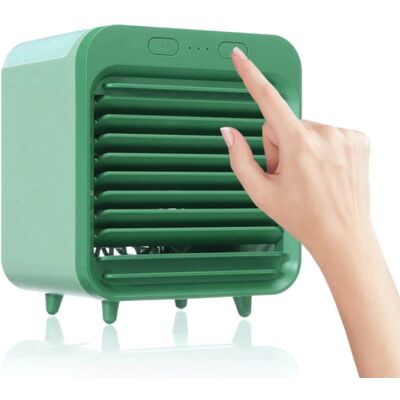 Stuff Certified® Draagbare Airconditioner - Water Koeling - Mini Ventilator/Luchtkoeler Groen Stuff Certified® Draagbare Airconditioner - Water Koeling - Mini Ventilator/Luchtkoeler Groen
