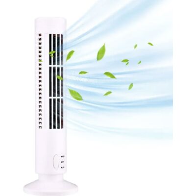 Stuff Certified® Bladloze Toren Ventilator - Draagbare Koelventilator Energiebesparend Wit Stuff Certified® Bladloze Toren Ventilator - Draagbare Koelventilator Energiebesparend Wit