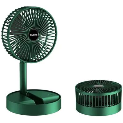 Super Mini Bureau Ventilator - Opvouwbaar Koelventilator Energiebesparend - Groen Super Mini Bureau Ventilator - Opvouwbaar Koelventilator Energiebesparend - Groen