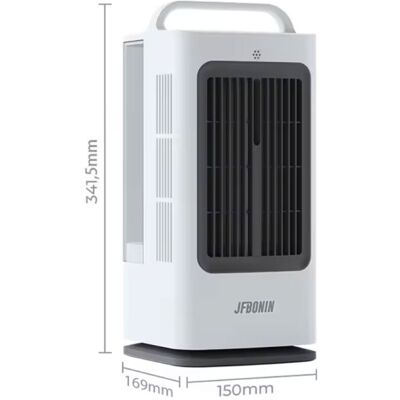 JFBONIN 3-in-1 Draagbare Air Conditoner - Luchtkoeler Ventilator 1700ml Watertank - Wit JFBONIN 3-in-1 Draagbare Air Conditoner - Luchtkoeler Ventilator 1700ml Watertank - Wit