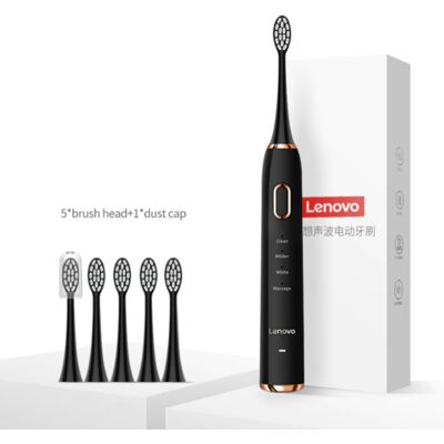 Lenovo Elektrische Tandenborstel Set 1 - Waterdicht Sonisch USB Oplaadstation Zwart Lenovo Elektrische Tandenborstel Set 1 - Waterdicht Sonisch USB Oplaadstation Zwart