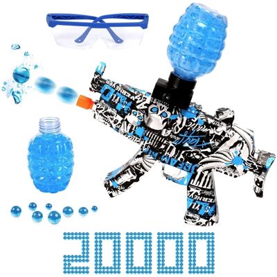 Stuff Certified® Elektrische Gel Blaster met 20.000 Balletjes - MP5 Model Water Speelgoed Foam Shooter Blauw Stuff Certified® Elektrische Gel Blaster met 20.000 Balletjes - MP5 Model Water Speelgoed Foam Shooter Blauw