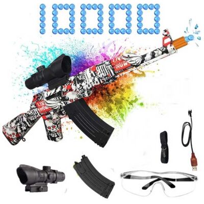 Csnoobs Elektrische Gel Blaster met 10.000 Balletjes - AK47 Model Water Speelgoed Foam Shooter Rood Csnoobs Elektrische Gel Blaster met 10.000 Balletjes - AK47 Model Water Speelgoed Foam Shooter Rood