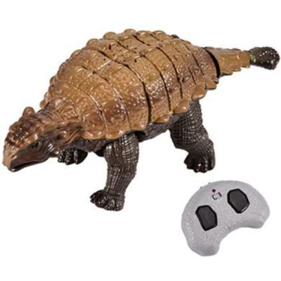 Stuff Certified® RC Dinosaurus (Ankylosaurus) met Afstandsbediening - Bestuurbaar Speelgoed Dino Robot - Bruin Stuff Certified® RC Dinosaurus (Ankylosaurus) met Afstandsbediening - Bestuurbaar Speelgoed Dino Robot - Bruin