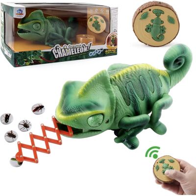TOPEKIA RC Kameleon met IR Afstandsbediening - Robot Hagedis Speelgoed Bestuurbaar Dier - Groen TOPEKIA RC Kameleon met IR Afstandsbediening - Robot Hagedis Speelgoed Bestuurbaar Dier - Groen