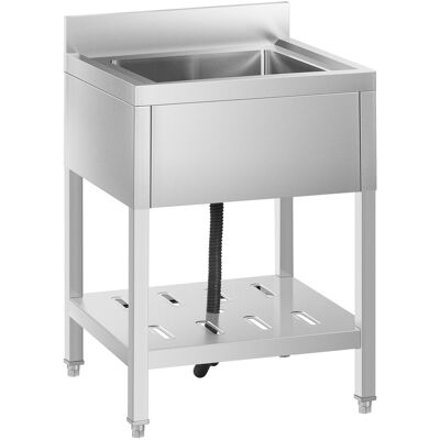 Royal Catering Commerciële gootsteen - 1 bak - roestvrij staal - 60 x 60 cm RCSSS-60X60-S Royal Catering Commerciële gootsteen - 1 bak - roestvrij staal - 60 x 60 cm RCSSS-60X60-S