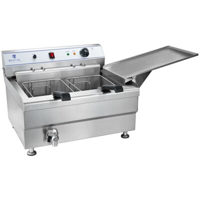 Royal Catering Friteuse - 36 liter - 400V - 2 manden RCBG 30-2-B STH Royal Catering Friteuse - 36 liter - 400V - 2 manden RCBG 30-2-B STH